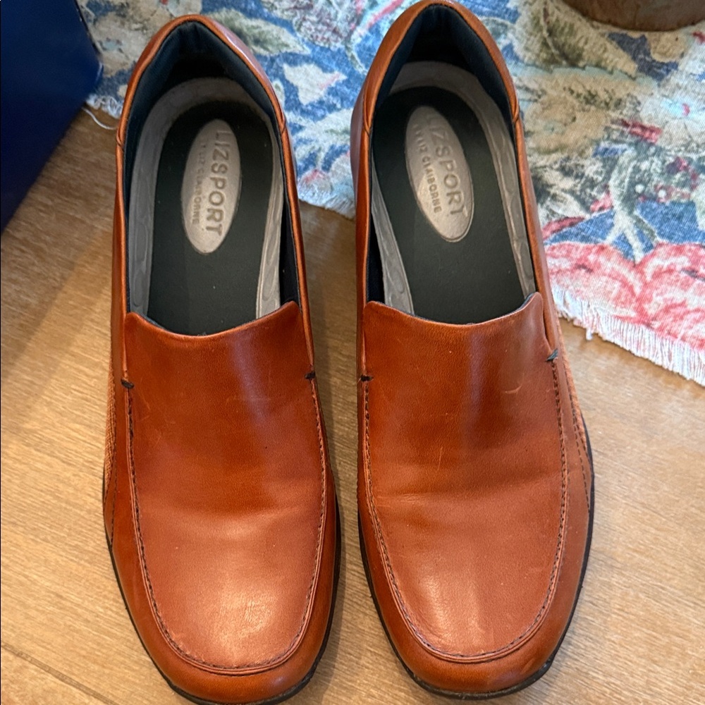 Liz Claiborne Women's Brown Leather Loafers